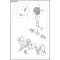 Cylinder & Crankcase Assembly for Husqvarna K760 Cut N Break Disc Cutters