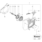 Starter Assembly for Husqvarna K770 Disc Cutters