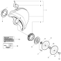 Wheels & Tires Assembly for Husqvarna K950 Rescue Disc Cutters