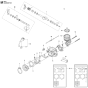 Carburetor Assembly for Husqvarna K970 Disc Cutters