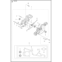 Crankcase Assembly for Husqvarna K970 Ring Disc Cutters