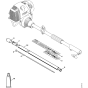 KB-KM Drive tube assembly for Stihl KombiTool