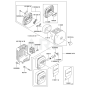 Air Filter / Muffler for Kawasaki KBL23A Brushcutter