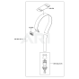 Hanger for Kawasaki KBL23A Brushcutter