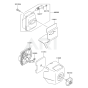 Air Filter / Muffler for Kawasaki KBL27C Brushcutter