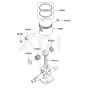 Piston / Crankshaft for Kawasaki KBL35B Brushcutter