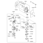 Carburettor for Kawasaki KBL35B Brushcutter