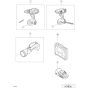 Main Assembly for Hikoki KC18DHL Cordless Driver Drill