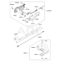 Pipe / Handle / Guard for Kawasaki KCS525A Hedge Trimmer