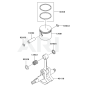 Piston / Crankshaft for Kawasaki KCS525A Hedge Trimmer