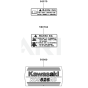 Label for Kawasaki KCS525AC Hedge Trimmer