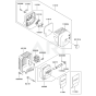 Air Filter / Muffler for Kawasaki KEL26A Edgers