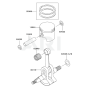 Piston / Crankshaft for Kawasaki KEL26A Edgers