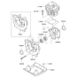 Cylinder / Crankcase for Kawasaki KEL26A Edgers