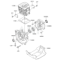 Cylinder / Crankcase for Kawasaki KEL27BC Edgers