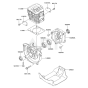 Cylinder /Crankcase for Kawasaki KGT27C String Trimmers