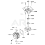 Cylinder / Crankcase for Kawasaki KHDS750A Hedge Trimmer