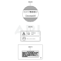 Label for Kawasaki KHT600D Hedge Trimmer