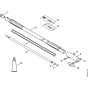 Carbon Drive tube extension 1 m HT-KM, HL-KM for Stihl KM130 KM130R KombiEngine