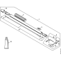 Drive tube extension 0.5 m HL-KM 0 deg., HL-KM 135 deg., HT-KM, SP-KM for Stihl KMA130R Cordless KombiEngine