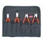 Circlip Pliers Set in Roll (4) by Knipex - 00 19 56