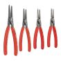 Precision Circlip Pliers Set in Roll (4) by Knipex - 00 19 57