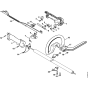 Control handle for Stihl KR85 Kombi Attachment Engine