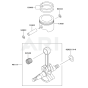 Piston / Crankshaft for Kawasaki KRB450BC Blower