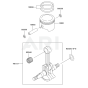 Piston / Crankshaft for Kawasaki KRB700B Blower