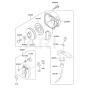 Starter for Kawasaki KRB700B Blower