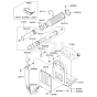 Frame / Coupling for Kawasaki KRB700B Blower