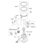 Piston / Crankshaft for Kawasaki KRB750A Blower