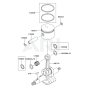 Piston / Crankshaft for Kawasaki KRB750AC Blower