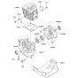 Cylinder /Crankcase for Kawasaki KTF27AC String Trimmers