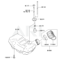 Fuel Tank / Fuel Valve for Kawasaki KTR27A String Trimmers