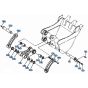 Bucket Link Assembly for Kubota KH101 Mini Excavator
