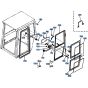 Door Assembly for Kubota KH151 Mini Excavator