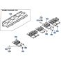 Crawler Assembly for Kubota KH41