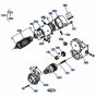 Starter Assembly for Kubota KH51