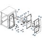 Door Assembly for Kubota KH61 Mini Excavator