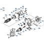 Starter Assembly for Kubota KH66 Mini Excavator