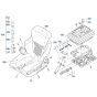 Seat Assembly for Kubota KX030-4 Mini Excavator