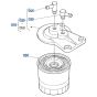 Fuel Filter Assembly for Kubota KX030-4 Mini Excavator