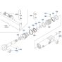 Blade Cylinder (6-in-1) Assembly for Kubota KX040-5 Mini Excavator