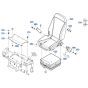 Seat Assembly for Kubota KX040-5 Mini Excavator