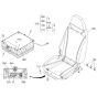 Seat Assembly for Kubota KX080-5 Mini Excavator