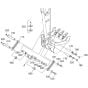 Dipper Arm/ Bucket Link Assembly for Kubota KX61-3 Mini Excavator