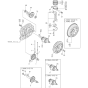 Crankshaft, Piston and Camshaft Assembly for Yanmar L100AE Engine