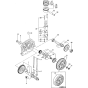 Camshaft, Crankshaft and Piston Assembly for Yanmar L40AE-S Engine