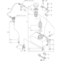 Fuel Tank and Fuel Pipe Assembly for Yanmar L48AE Engine